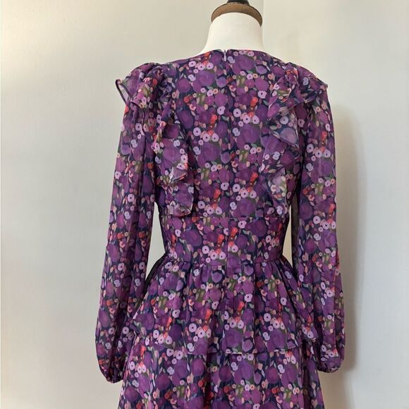Hutch Purple Floral Mini Dress - Picture 6 of 9
